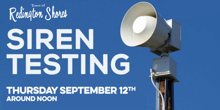 Emergency Siren Testing on Thursday September 12 - Town of Redington Shores