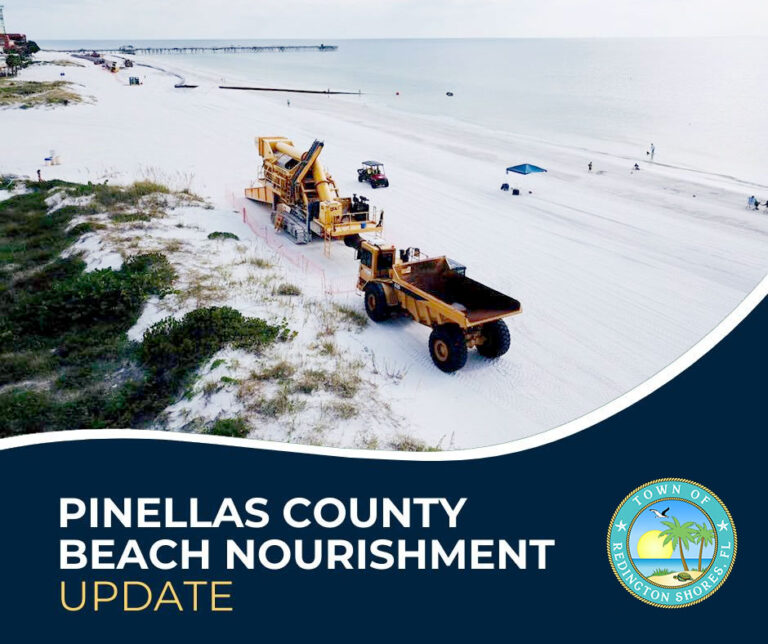 Pinellas County Beach Nourishment Update - Town of Redington Shores